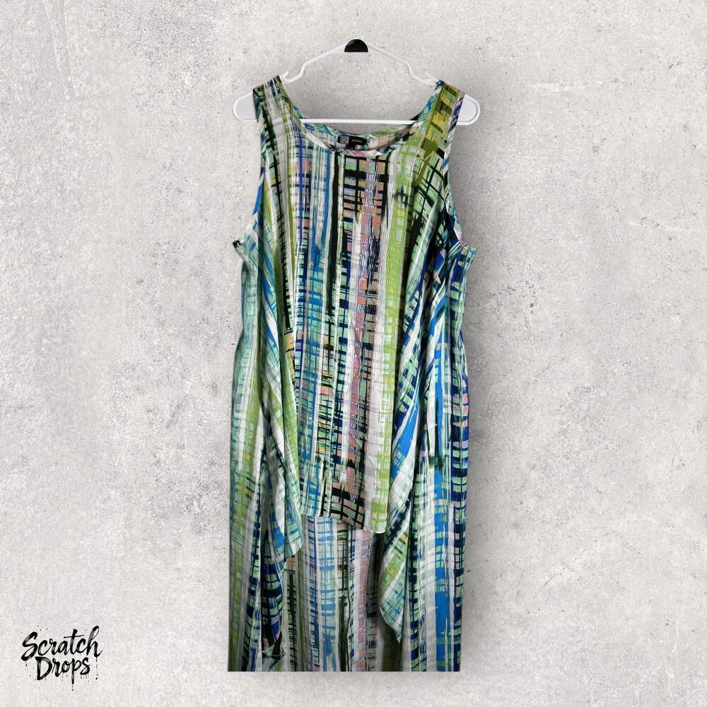 BCNL DESIGN Dress Large 20x54 Colorful Sleeveless Summer Fashion Outfit